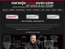 Tablet Screenshot of naranjovoiceover.com